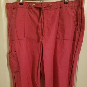 Pink St. John's Bay Active Capri Pants, Size XL
